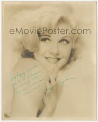 2h0752 GINGER ROGERS signed deluxe 8x10 still 1930s sexy close portrait looking over her shoulder!