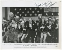 2h0765 HARVEY KORMAN signed 8x10 still 1979 in wacky scene on stage with cast in Americathon!