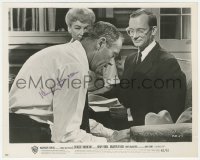 2h0767 HENRY FONDA signed 8x10 still 1963 signing papers with Wally Cox in Spencer's Mountain!