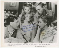 2h0777 I REMEMBER MAMA signed TV 8x10 still R1960s by BOTH Irene Dunne AND Barbara Bel Geddes!