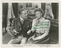 2h0780 IRENE DUNNE signed 8x10.25 still 1947 close-up with William Powell in Life With Father!