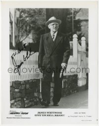 2h0797 JAMES WHITMORE signed 8x10.25 still 1975 as President Harry Truman in Give 'em Hell, Harry!