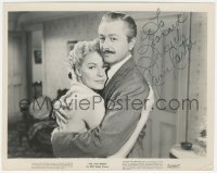 2h0805 JANIS CARTER signed 8x10 still 1952 pictured with Robert Young in The Half-Breed!