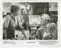 2h0806 JASON ROBARDS JR. signed 8x10.25 still 1983 in diner with Marsha Mason in Max Dugan Returns!