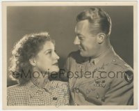 2h0807 JEANETTE MACDONALD/GENE RAYMOND signed deluxe 8x10 still 1941 close up in Smilin' Through!