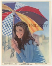 2h0811 JESSICA WALTER signed color 8x10 still #10 1967 beautiful young portrait in Grand Prix!