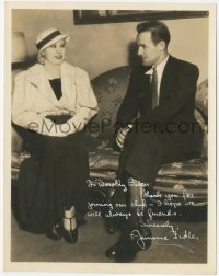 2h0812 JIMMIE FIDLER signed deluxe 7.5x9.5 still 1930s when the journalist interviewed Mae West!