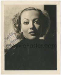 2h0813 JOAN CRAWFORD signed deluxe 8x10 still 1930s incredible MGM studio portrait by Hurrell!