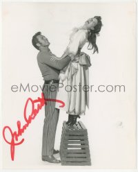 2h0823 JOHN RAITT signed 8.25x10 still 1945 holding Julie Jordan in the stage musical Carousel!