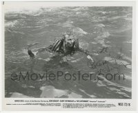 2h0825 JON VOIGHT signed 8x9.75 still 1972 swimming in river with bow & arrow in Deliverance!