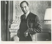 2h0829 JOSEPH WISEMAN signed 8x9.5 still 1978 great close up in suit & tie from The Betsy!