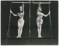 2h0833 JUMBO signed 8x10.25 still 1962 by BOTH Doris Day AND Martha Raye, circus trapeze artists!