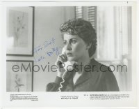 2h0835 KATE NELLIGAN signed 8x10.25 still 1982 close up talking on phone from Without a Trace!