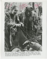 2h0837 KATHERINE HELMOND signed 8x10 still 1981 w/Peter Vaughan as Mr. & Mrs. Ogre in Time Bandits!