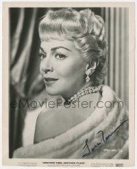 2h0843 LANA TURNER signed 8x10 still 1958 glamorous close portrait from Another Time, Another Place!