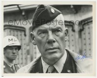 2h0850 LEE MARVIN signed 8x10.25 still 1967 best head & shoulders close up from The Dirty Dozen!