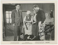 2h0863 LORI NELSON signed 8x10 still 1956 with tall Chuck Connors & wounded men in Hot-Rod Girl!