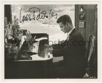 2h0865 LOUIS JOURDAN signed deluxe 8.25x10 still 1956 great image playing grand piano in Julie!