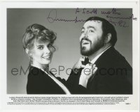 2h0866 LUCIANO PAVAROTTI signed 8x10 still 1982 the opera singer w/ Kathryn Harrold in Yes, Georgio!
