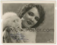 2h0880 MARY PHILBIN signed 8x10 still 1920s smiling portrait of the star wearing fur by Freulich!