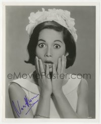 2h0895 NANCY KWAN signed 8x10 still 1964 great startled close portrait from Honeymoon Hotel!