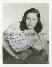 2h0896 NANCY OLSON signed 8x10.25 still 1949 reclining portrait of the star in Canadian Pacific!