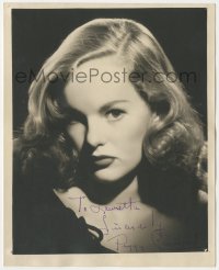 2h0919 PEGGY CUMMINS signed deluxe 8x10 still 1940s wonderful close portrait of the sexy blonde star!
