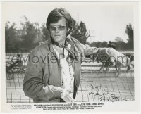 2h0922 PETER FONDA signed 8.25x10 still 1969 great image leaning on fence in Easy Rider!