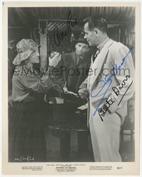 2h0925 POCKETFUL OF MIRACLES signed 8.25x10 still 1962 by Glenn Ford, Bette Davis AND Peter Falk!