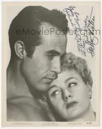 2h0893 MY MAN & I signed 8x10.25 still 1952 by BOTH Ricardo Montalban AND Shelley Winters!