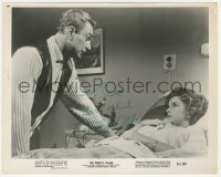 2h0941 ROBERT ALDA signed 8x10 still 1961 standing over Linda Christian in bed in The Devil's Hand!