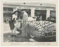 2h0942 ROBERT CUMMINGS signed 8x10.25 still 1953 at convertible w/Marie Wilson in Marry Me Again!