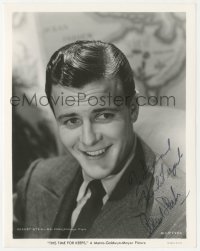 2h0948 ROBERT STERLING signed 8x10.25 still 1942 wonderful smiling close-up, This Time For Keeps!