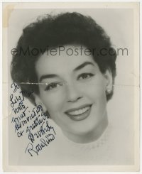 2h0953 ROSALIND RUSSELL signed 8.25x10 still 1940s great smiling portrait of the pretty actress!