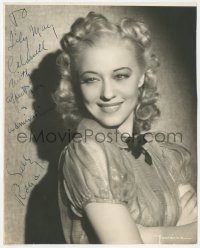 2h0961 SALLY RAND signed 8x10 still 1940s sexy close-up of legendary fan dancer/stripper by Romaine!