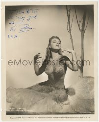 2h0994 VERA ZORINA signed 8.25x10 still 1943 sexy Paramount studio portrait wearing cool gown!