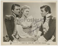 2h1000 VIRGINIA MAYO signed 8x10 still 1951 with Gregory Peck in Captain Horatio Hornblower