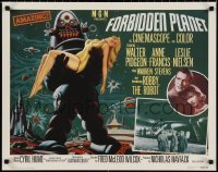 2h0194 FORBIDDEN PLANET signed 22x28 commercial poster R1995 by BOTH Warren Stevens AND James Drury!