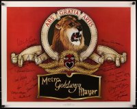 2h0198 STARS OF METRO GOLDWYN MAYER signed 24x30 commercial poster 1978 by TWENTY THREE MGM stars!