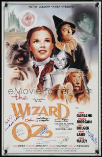 2h0199 WIZARD OF OZ signed 22x34 Canadian commercial poster 1989 by ELEVEN cast members!