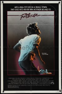 2h0266 FOOTLOOSE signed 1sh 1984 by Kevin Bacon, he's a big city kid dancing in a small town!