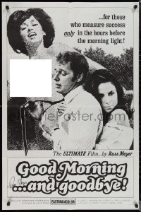 2h0269 GOOD MORNING & GOODBYE signed 1sh 1967 by Russ Meyer, sexy topless image, Alaina Capri!