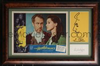2h0130 HAUNTED PALACE framed signed original art & index card in 16x24 display 1963 Price AND Paget!
