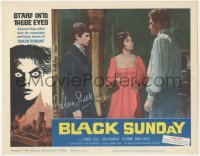 2h0409 BLACK SUNDAY signed LC #4 1960 by Barbara Steele, w/ John Richardson & another, Mario Bava!