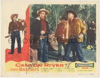 2h0425 CANYON RIVER signed LC 1956 by George Montgomery, who's with Peter Graves & other cowboys!