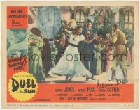 2h0435 DUEL IN THE SUN signed LC #1 R1960 by Gregory Peck, who's dancing with sexy Jennifer Jones!
