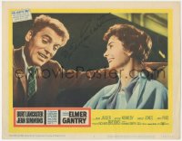 2h0436 ELMER GANTRY signed LC #2 1960 by Burt Lancaster, who's close up laughing with Jean Simmons!