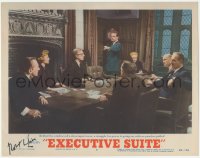 2h0438 EXECUTIVE SUITE signed LC #4 1954 by director Robert Wise, great scene w/ top cast at meeting!