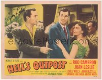 2h0455 HELL'S OUTPOST signed LC #4 1955 by Joan Leslie, who is dancing with Rod Cameron!