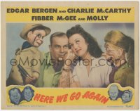 2h0456 HERE WE GO AGAIN signed LC 1942 by Edgar Bergen, who also signed for dummy Charlie McCarthy!